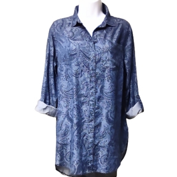 C Est. 1946 Long Sleeves Tunic Blouse. Size S. 🆕 - Picture 1 of 11